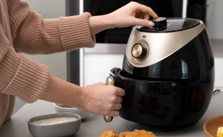 EUROCHEF 10L Electric Digital Air Fryer with Rotisserie, Rotating