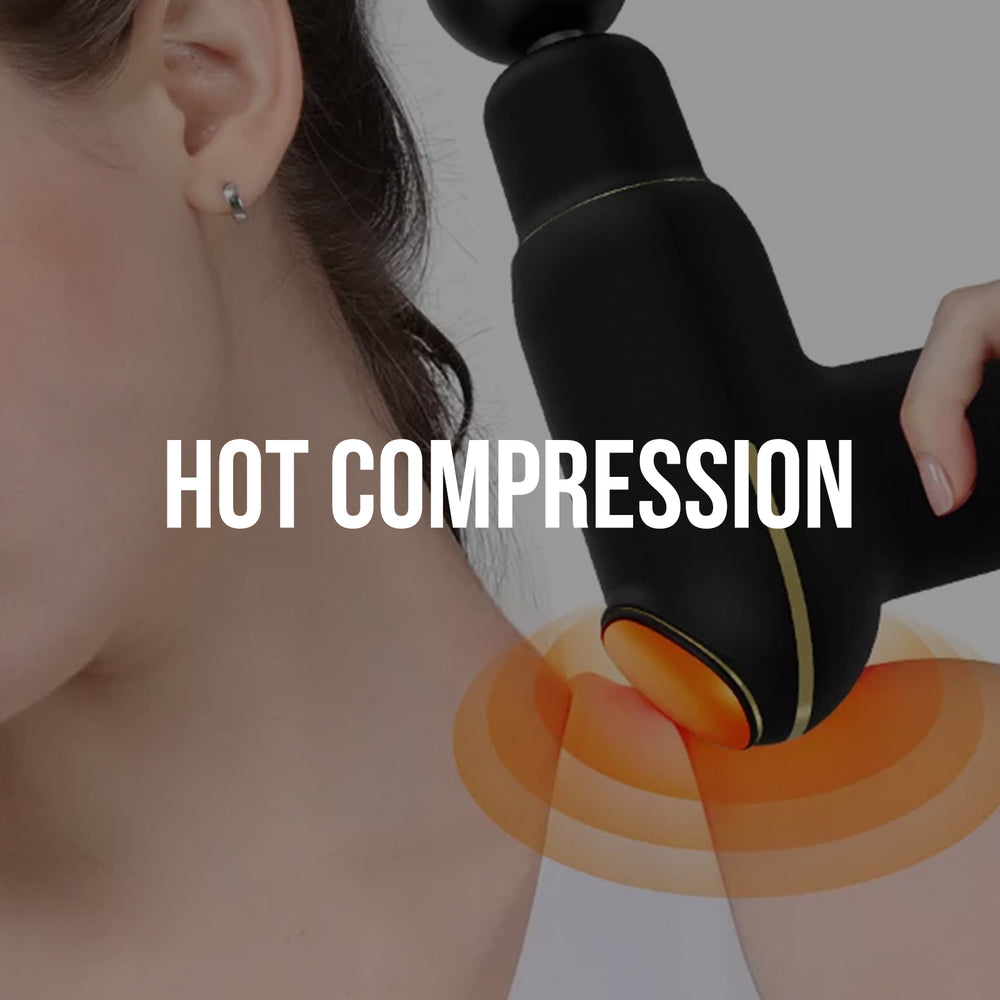 FitSmart Compact Pro FS-500 Vibration Massage Device 3 Levels Speed Temperature Black