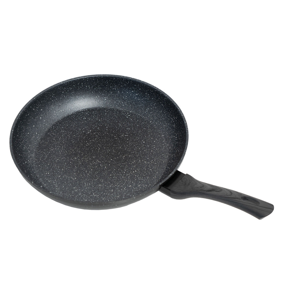 Stone Chef Forged Frying Pan Cookware Kitchen Fry Pan Grey Handle 20cm Black