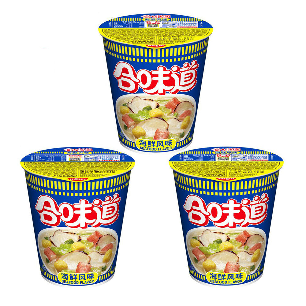 Nissin Heweidao Seafood Flavor Ramen Noodle 76gX3Pack