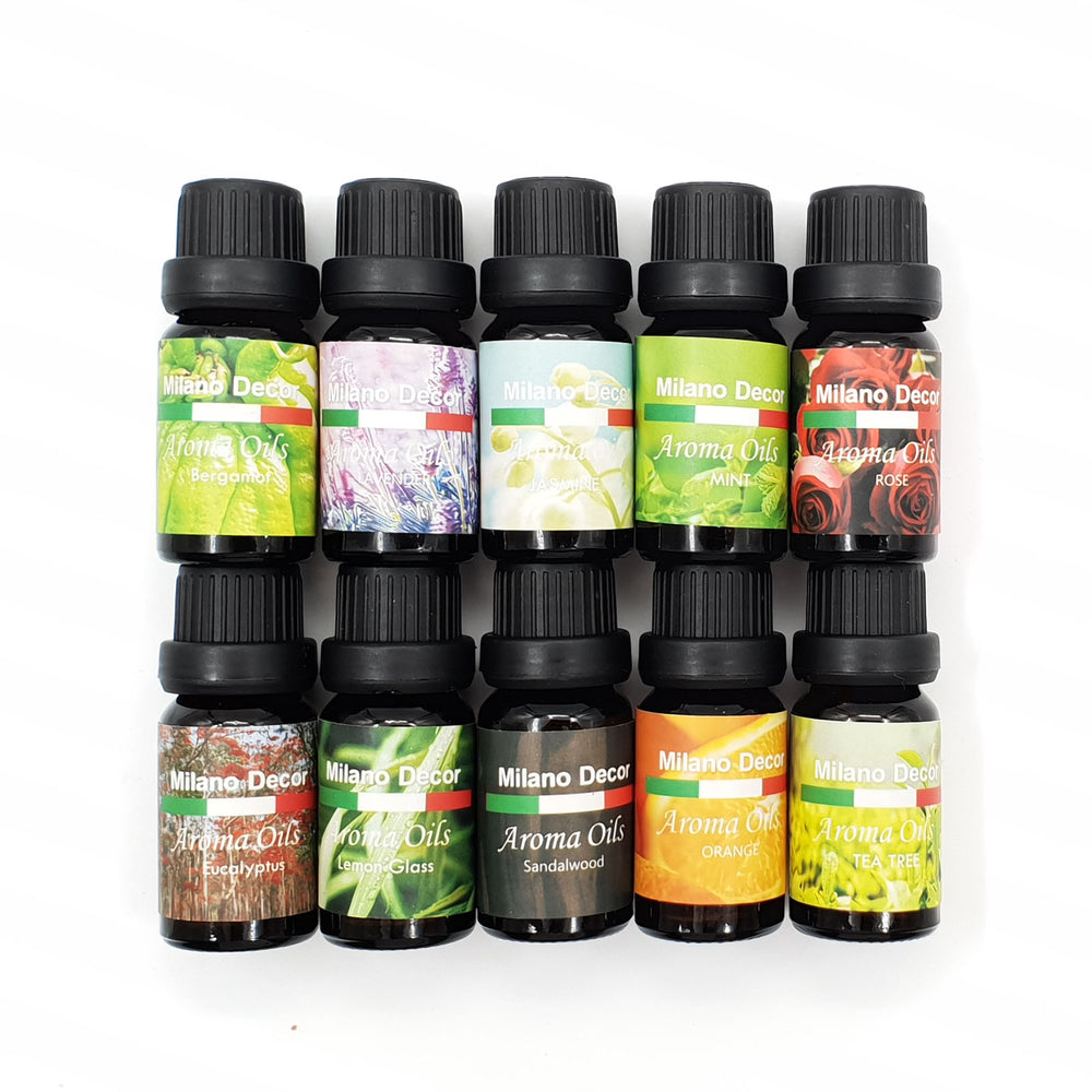 Aroma Diffuser Oils Aromatherapy Fragrance 10ml Gift Pack 10 Pack Maroon