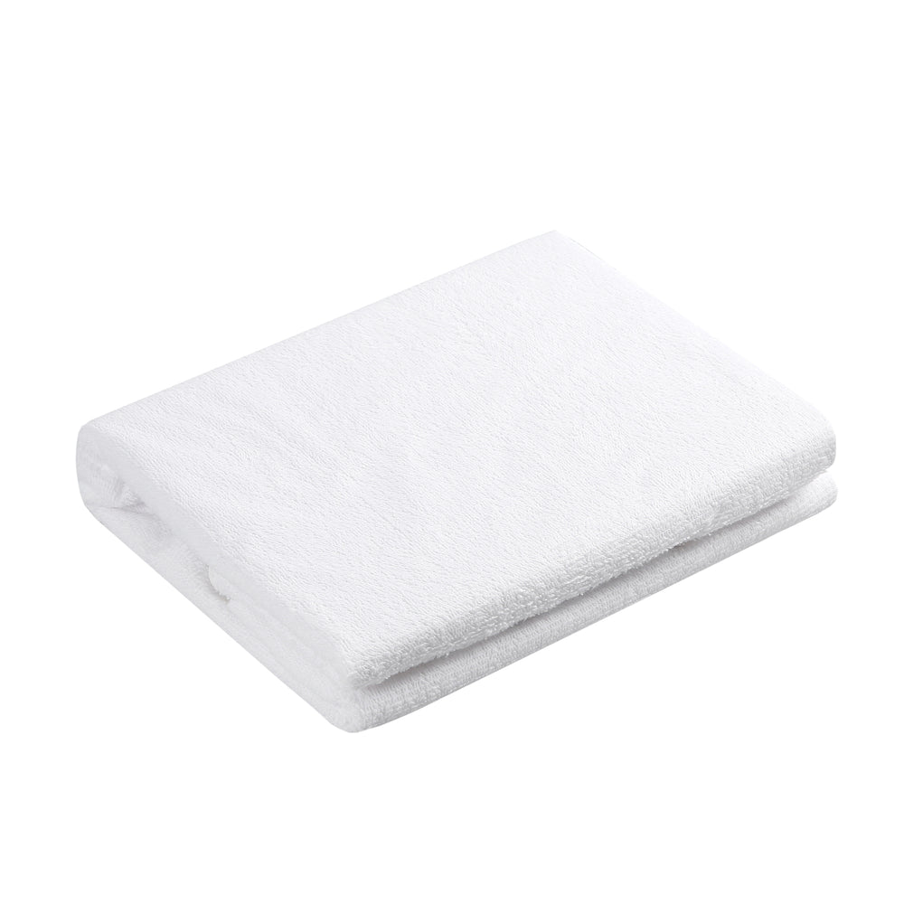 Dreamaker Cotton Terry Towelling Waterproof Cot Pillow Protector - 60 X 40 Cm (2 Pack)