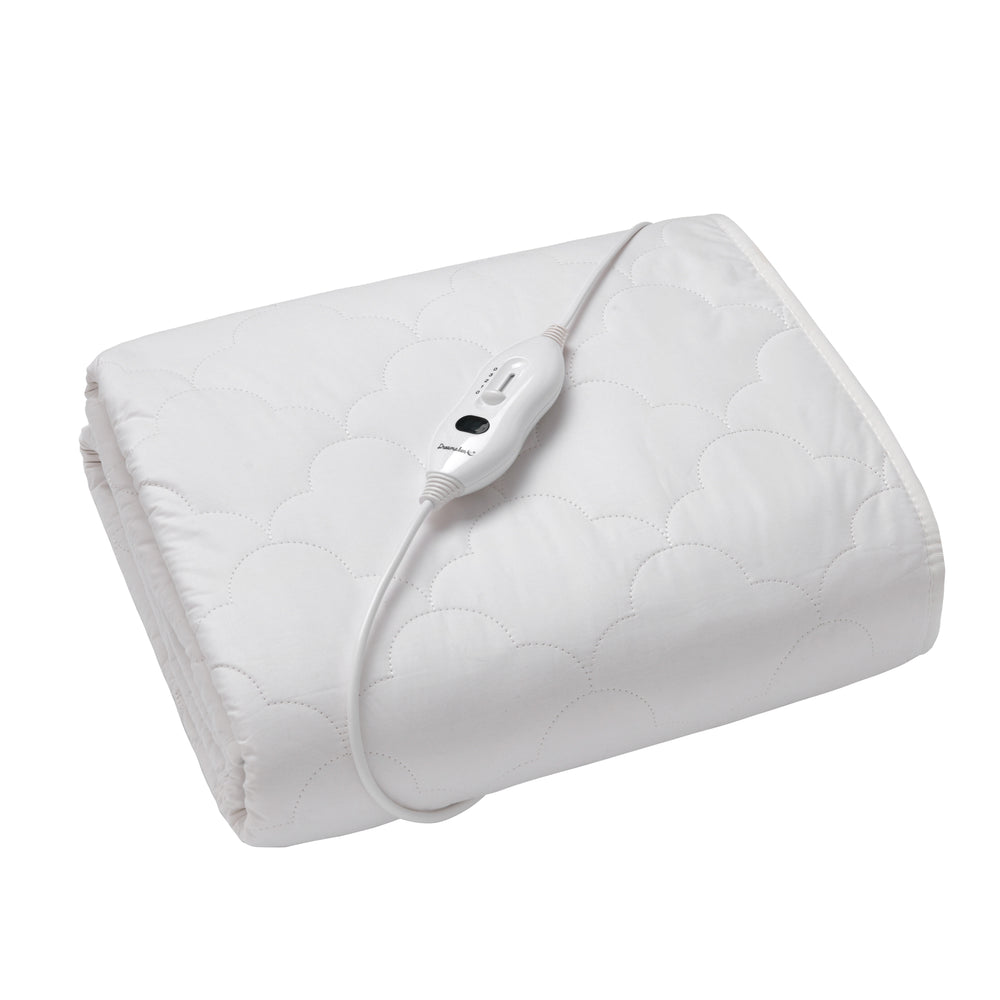 Dreamaker 100% Cotton Quilt Electric Blanket White King Single Bed
