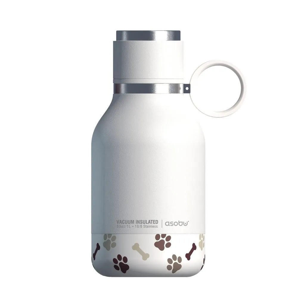 Asobu Dog Bowl Bottle Stainless, White 975ml