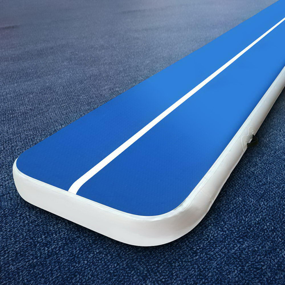 Everfit 4X1M Inflatable Air Track 20CM Thick Mat Blue