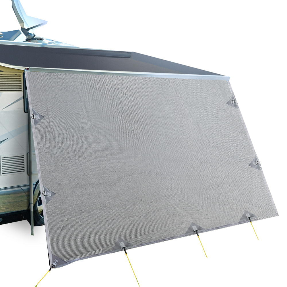 Weisshorn 3.7M Caravan Privacy Screen Roll Out Awning