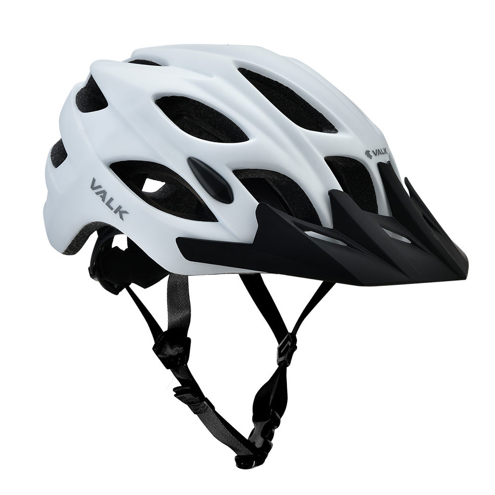VALK Mountain Bike Helmet Large 58-61cm Bicycle Cycling MTB Safety Accessories - White