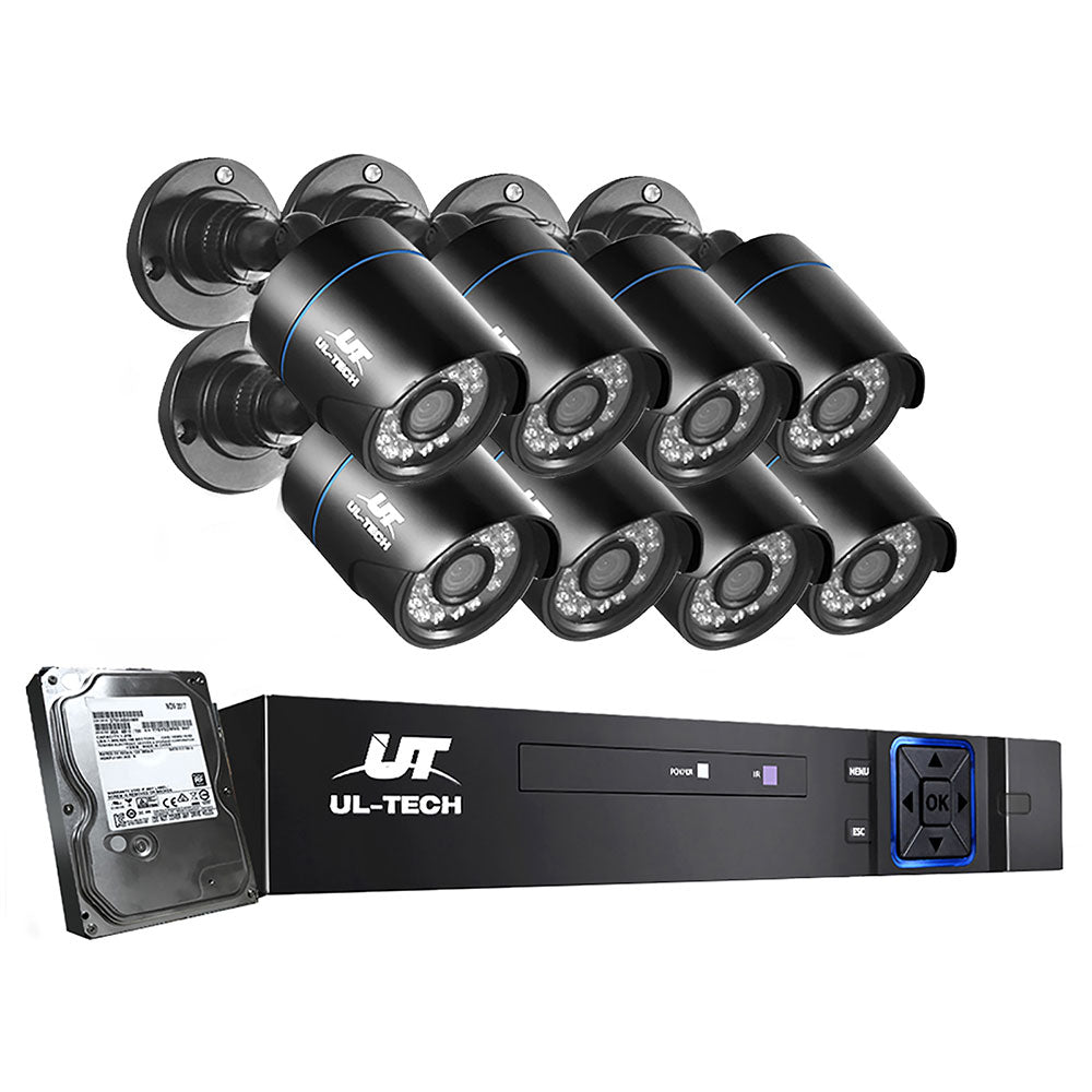 UL-tech Camera Home Security System 1080P 8CH DVR 4TB