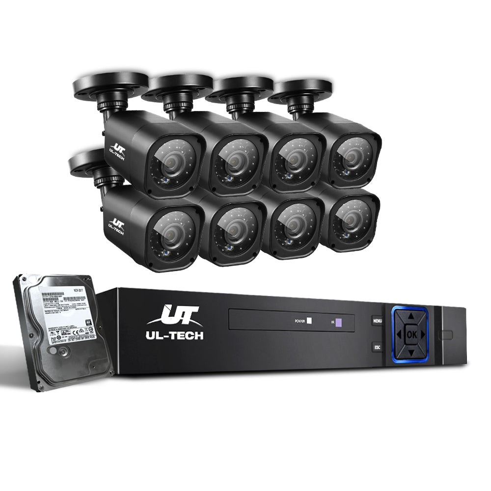 UL-TECH Security Camera System CCTV 8CH 2TB DVR