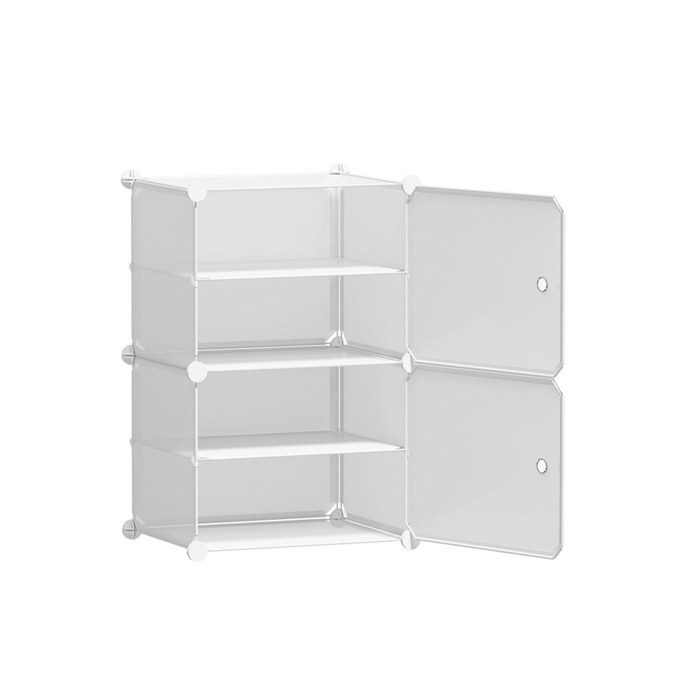 Artiss DIY Shoe Cabinet Storage Cube Small White