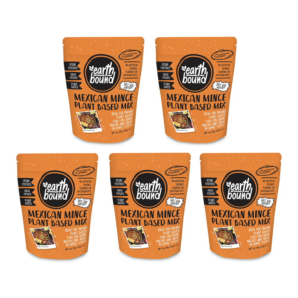 Earth Bound Plant Based Mexican Mince Mix 5-Pack (5x150g)