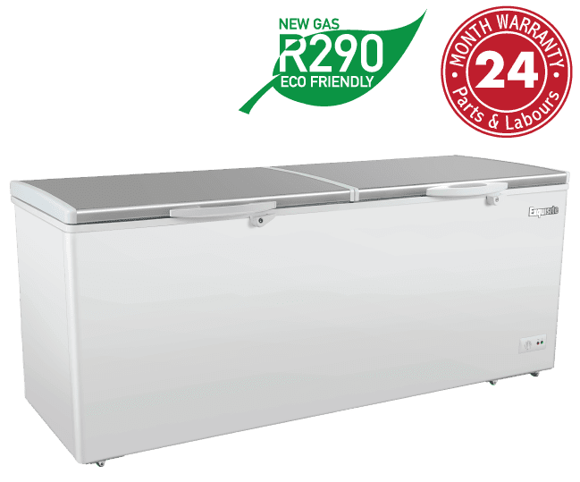 Exquisite ESS760H Stainless Steel Top Storage Chest Commercial Freezers 662 Litres with Baskets