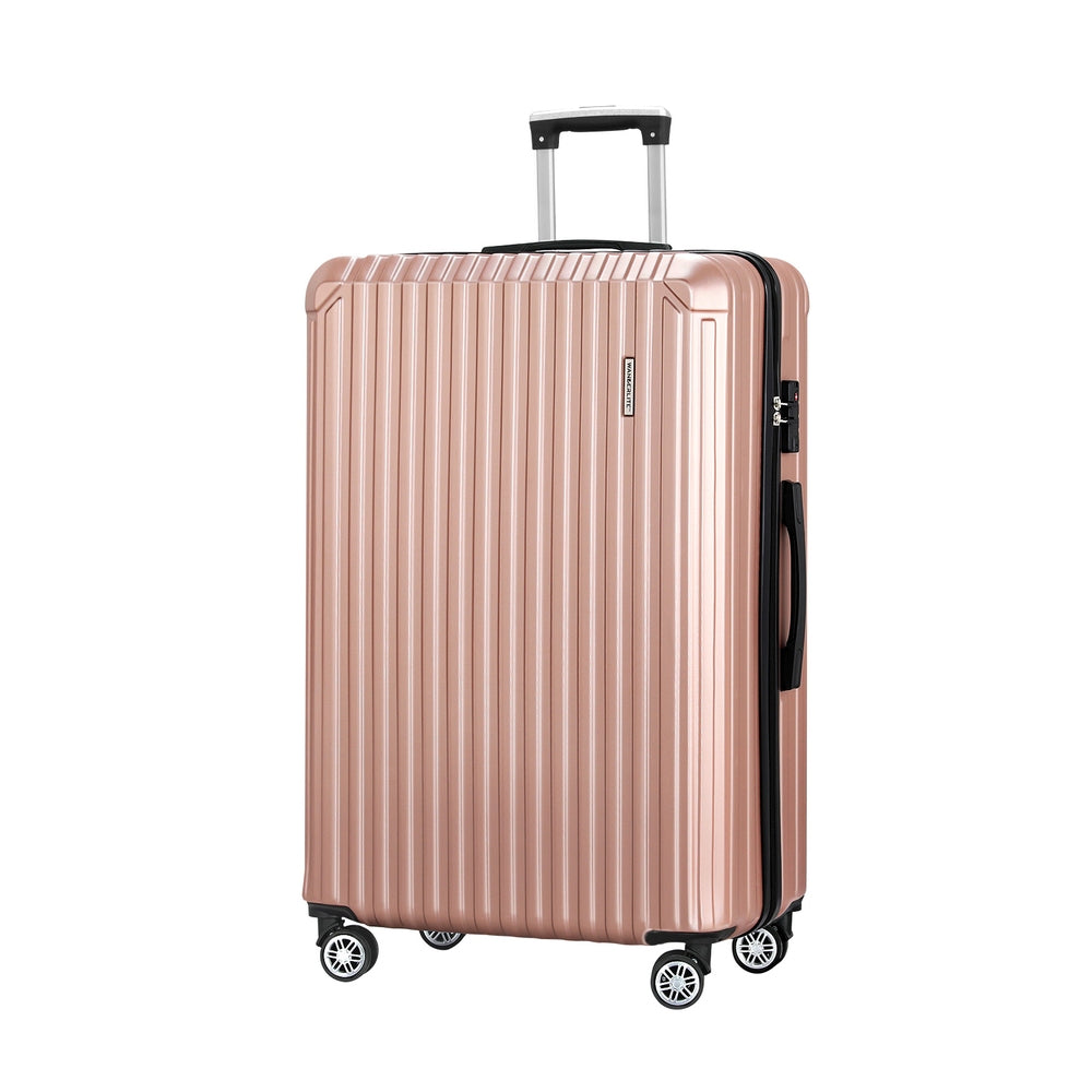 Wanderlite 28&#39;&#39; Luggage Travel Suitcase Set TSA Rose Gold
