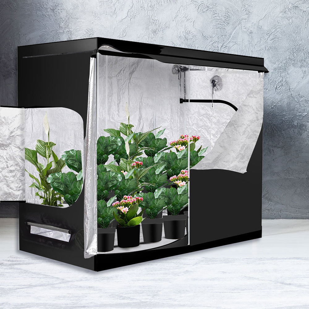 Traderight Group  Grow Tent Indoor System Hydroponics Room 600D Oxford Plant Aluminium 120x120x200