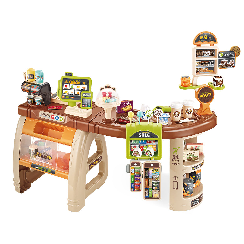 Keezi 52PCS Kids Supermarket Pretend Play Toy Set