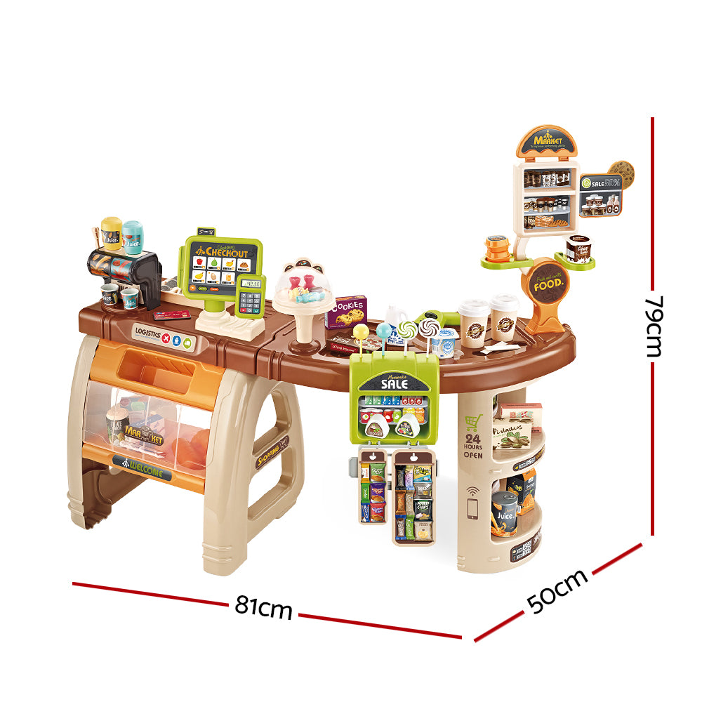Keezi 52PCS Kids Supermarket Pretend Play Toy Set