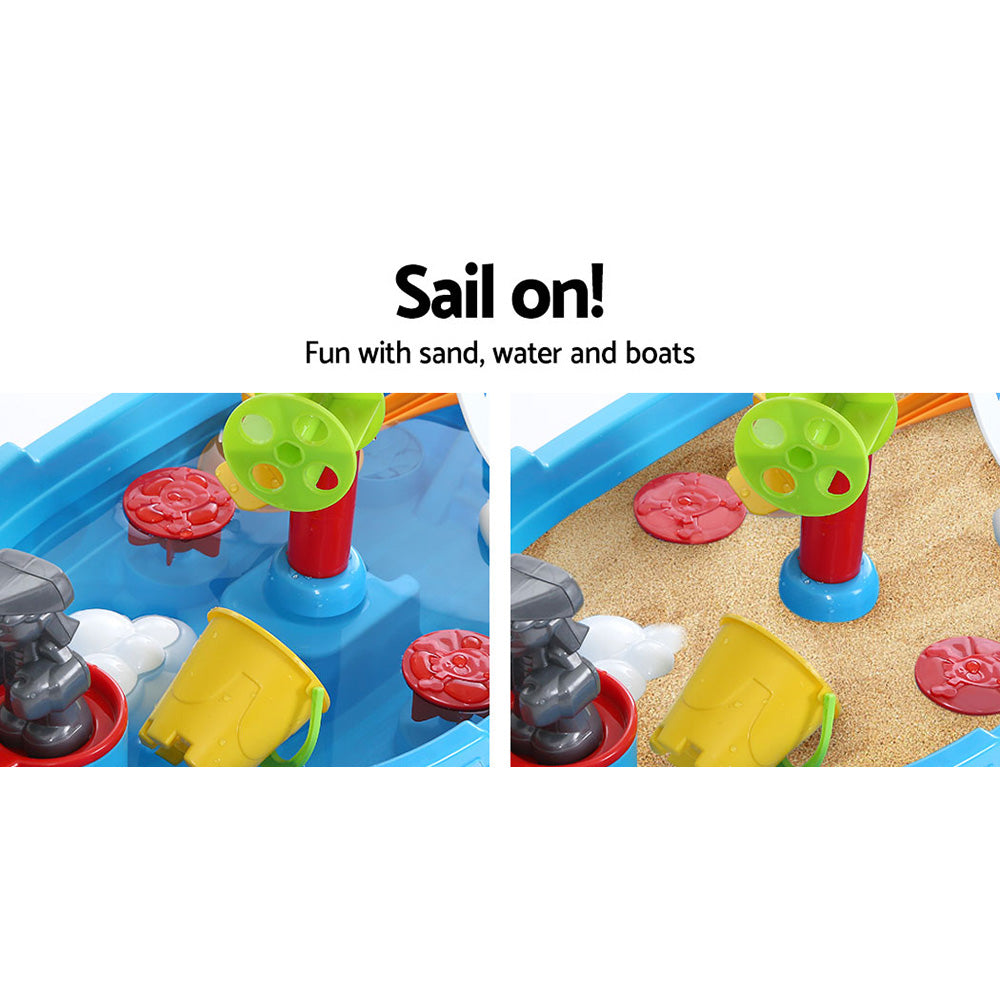 Keezi Kids Toys Outdoor Table Pirate Ship Sandpit