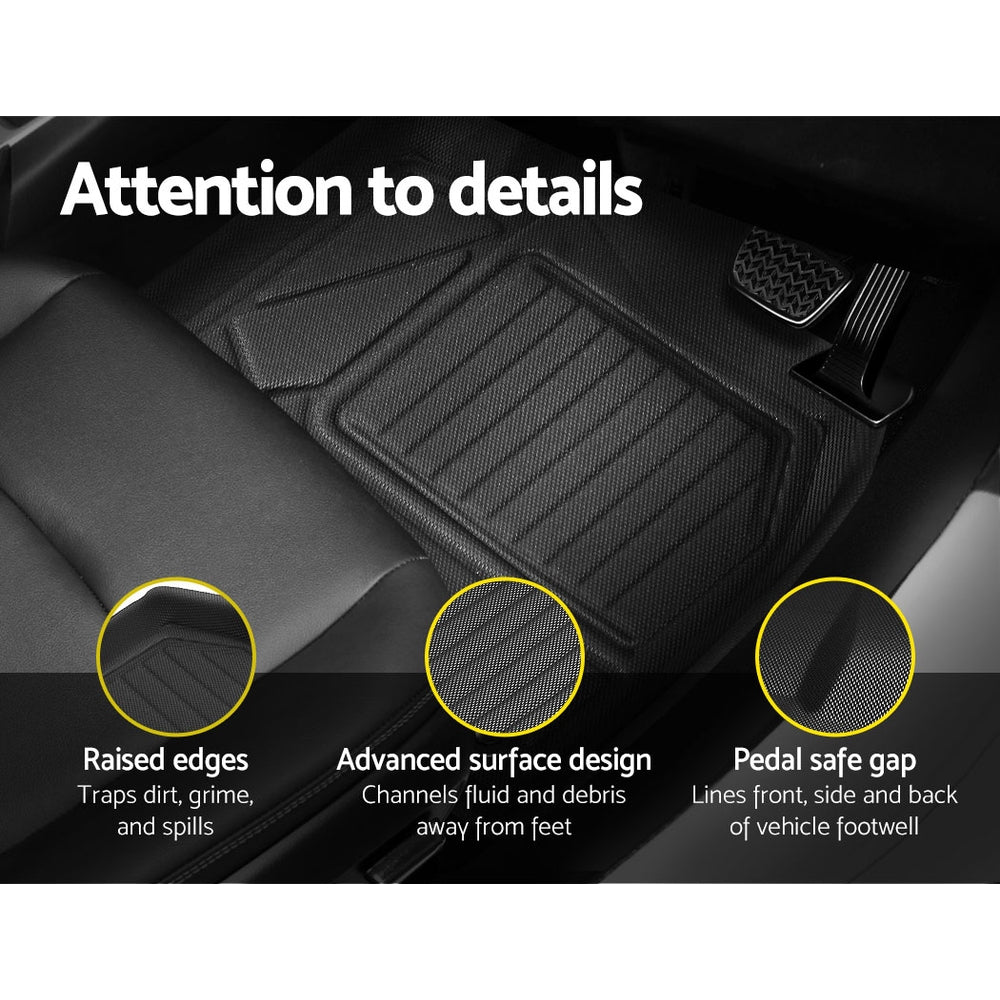 Weisshorn Front And Rear Car Floor Mats For Toyota RAV4 2019-2022