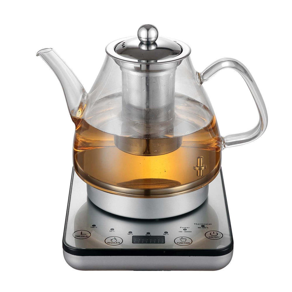Healthy Choice 1.2L Digital Glass Kettle w/ Electric Tea Pot &amp; Infuser 800W