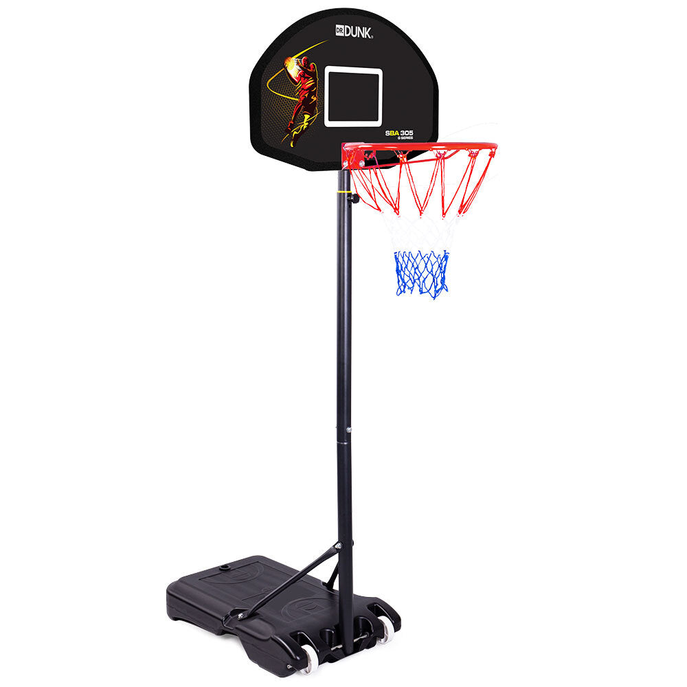 Dr.Dunk Basketball Hoop Stand System Portable 2.1m Height Adjustable Net Ring Kids Toy