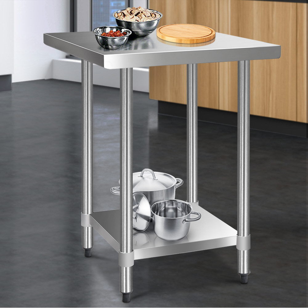 Cefito Stainless Steel Kitchen Bench 760x760mm