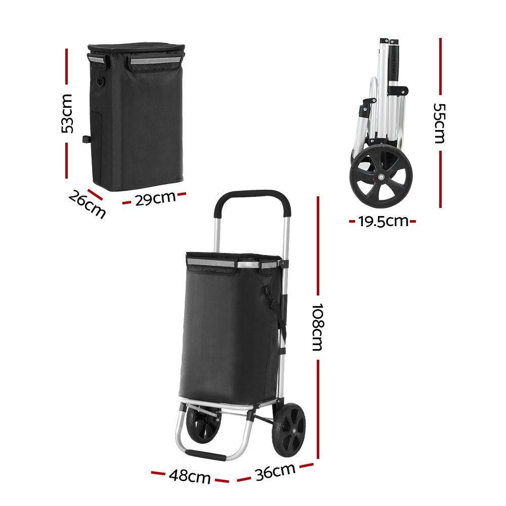 Emajin Foldable Shopping Cart Trolley 45KG