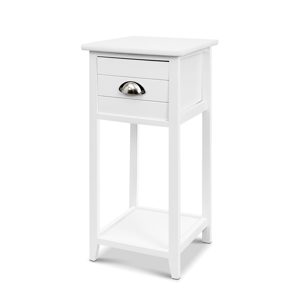 Artiss Thyme Bedside Table White
