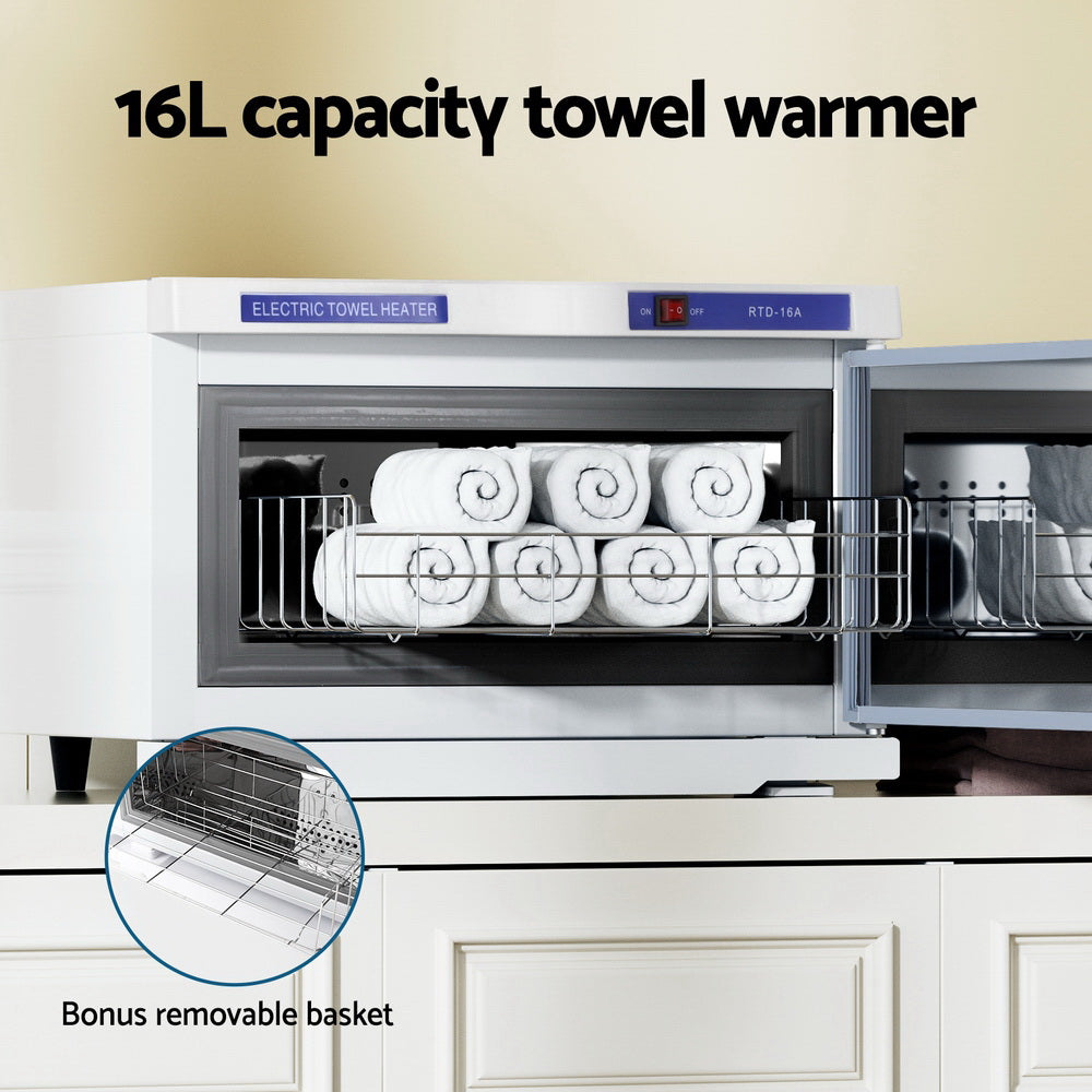 Devanti 16L Towel Warmer UV Sterilizer White