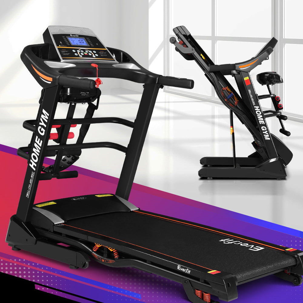Everfit Electric Auto Incline Treadmill Black