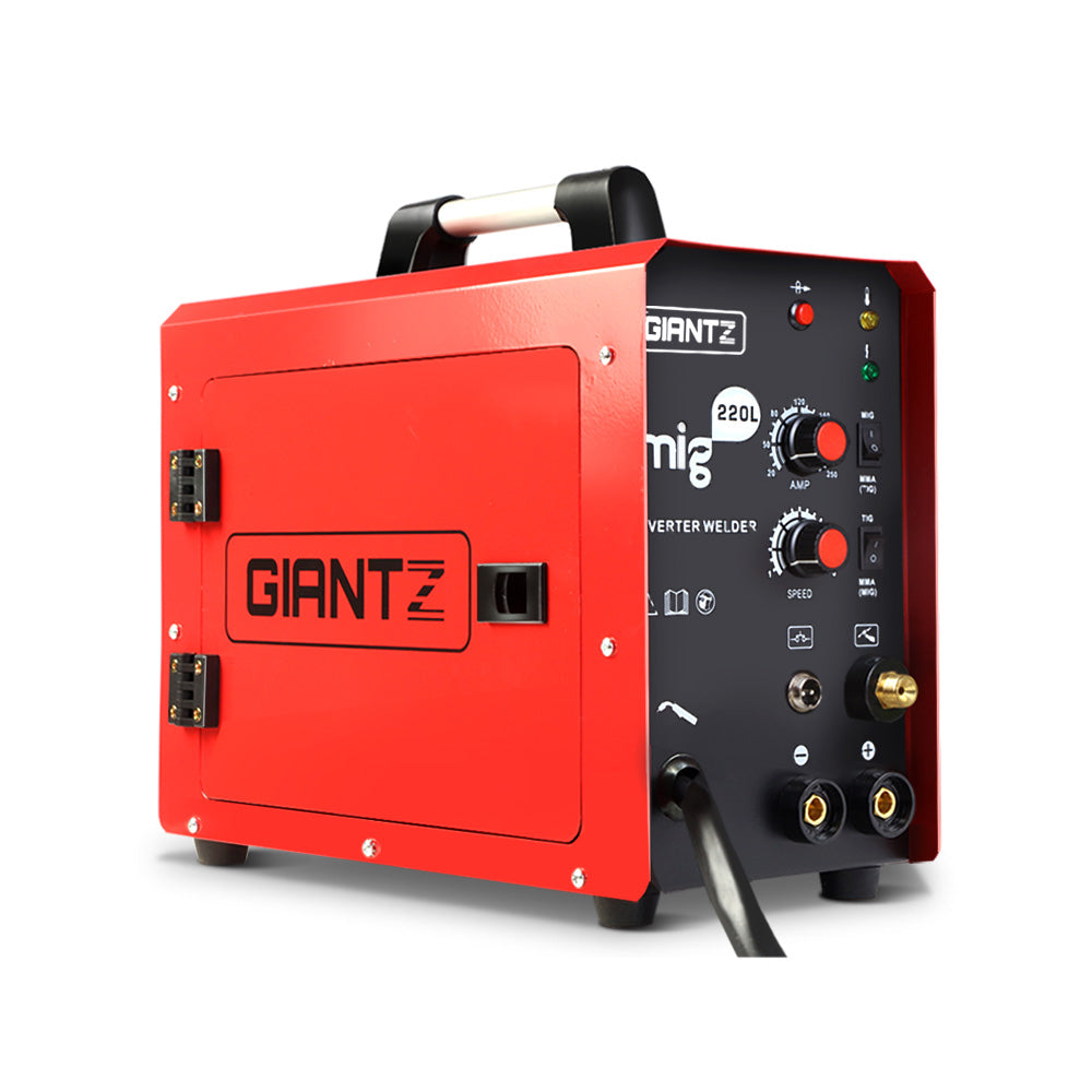 Giantz 220A Inverter Welder DC Gas Gasless Portable Welding Machine