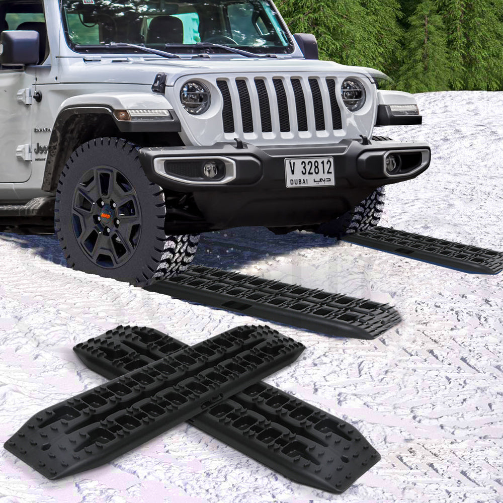 Manan 2x 4WD Recovery Tracks Boards Car Recovery Kits Tools Sand Snow Grass 10T