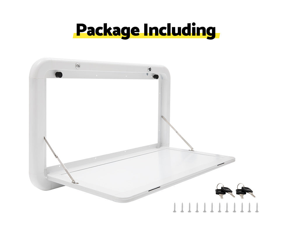 MOBI Caravan Picnic Folding Table White 800 x 450mm