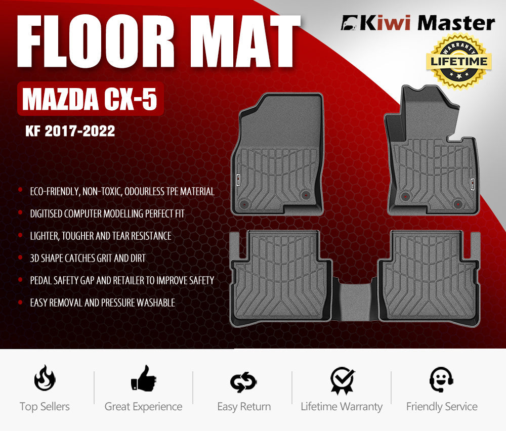 3D TPE Car Floor Mats for Mazda CX-5 KF 2017-2022
