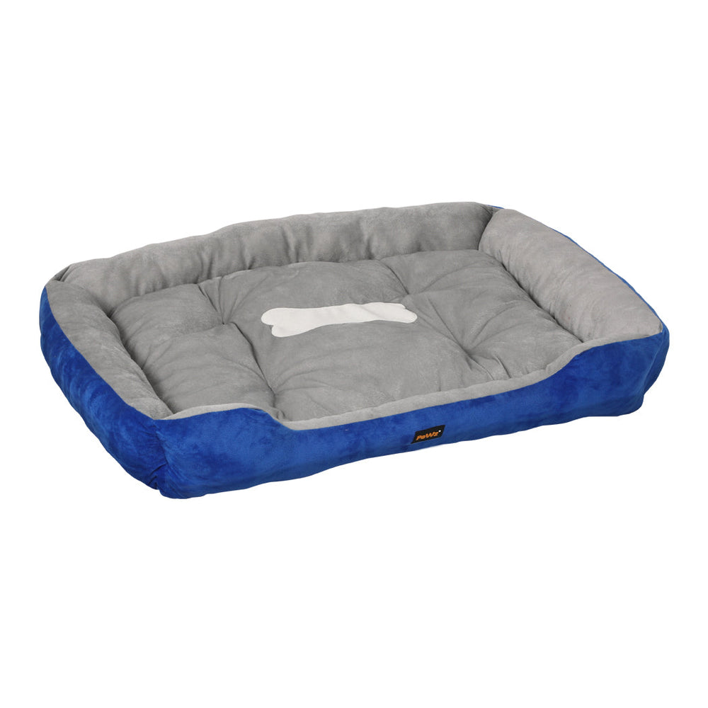 Pawz Pet Bed Dog Beds Bedding Mattress Mat Cushion Soft Pad Pads Mats XL Navy