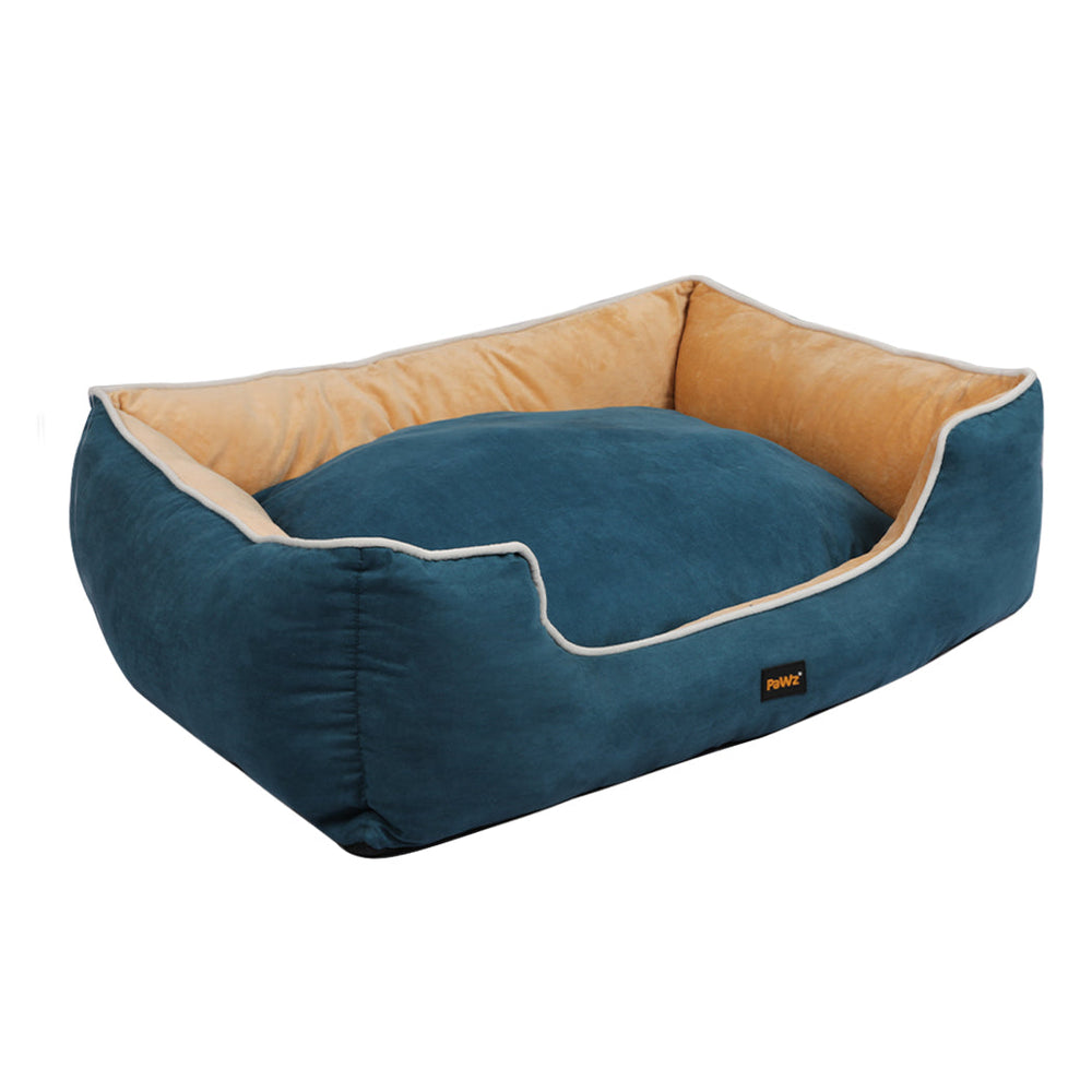 Pawz Pet Bed Mattress Dog Cat Pad Mat Puppy Cushion Soft Warm Washable L Blue