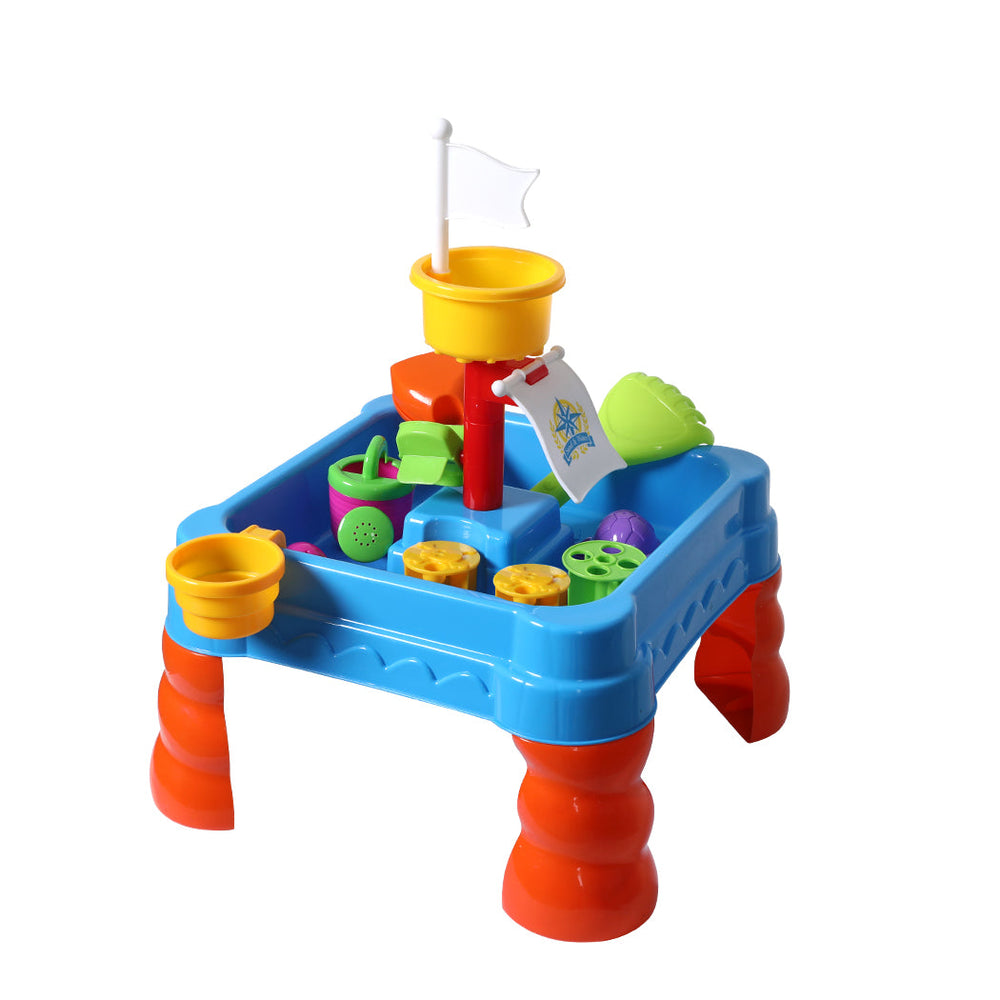 Traderight Group  21pc Kids Sand Water Activity Play Table Child Fun Outdoor Sandpit Toys Set