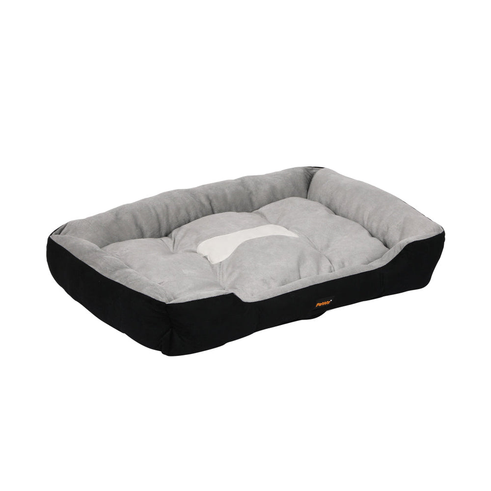 Pawz Pet Bed Dog Beds Bedding Mattress Mat Cushion Soft Pad Pads Mats M Black