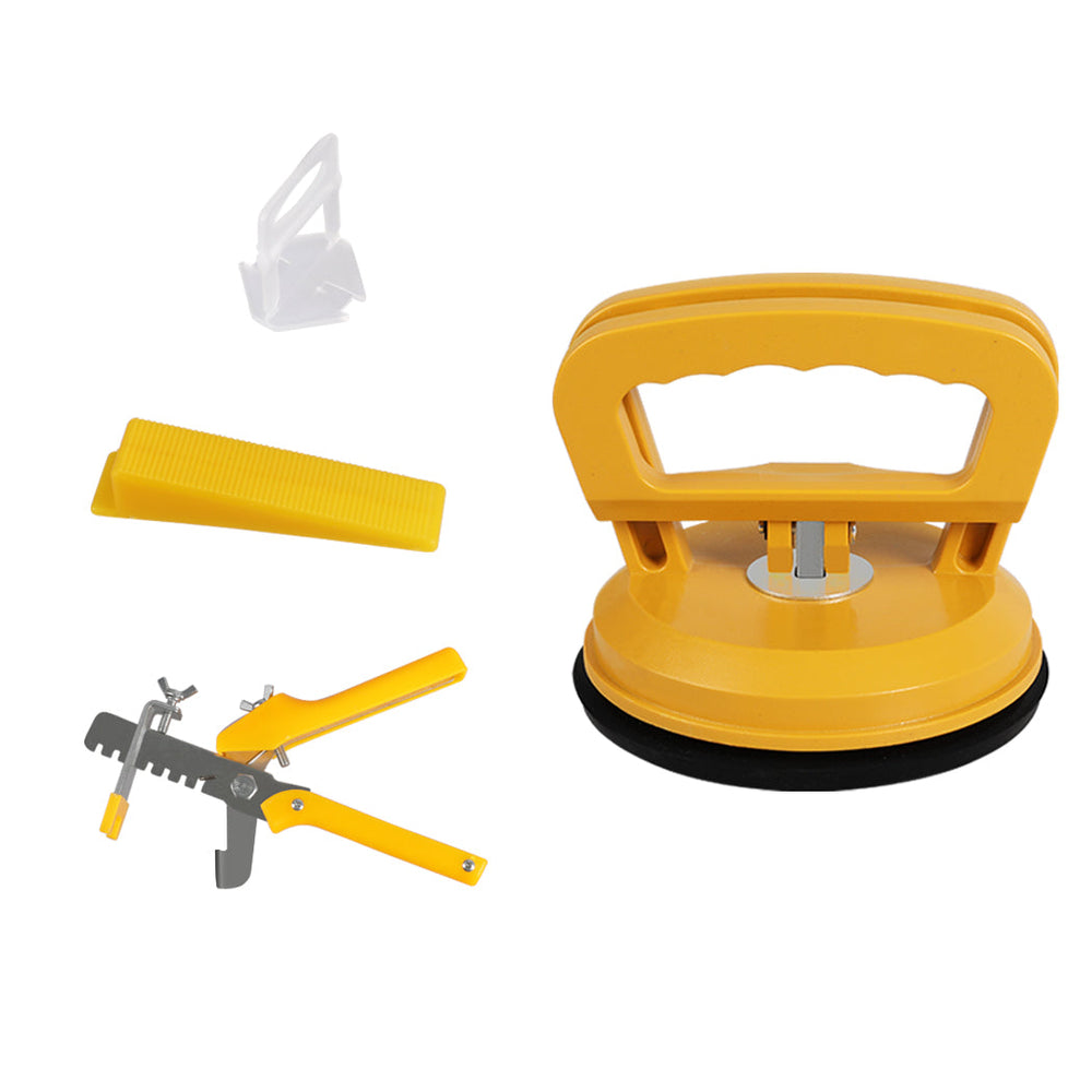 Traderight Group  400x1MM 200x Tile Leveling Wedges 1x Push Pliers 2x Tile Suckers Leveling Set