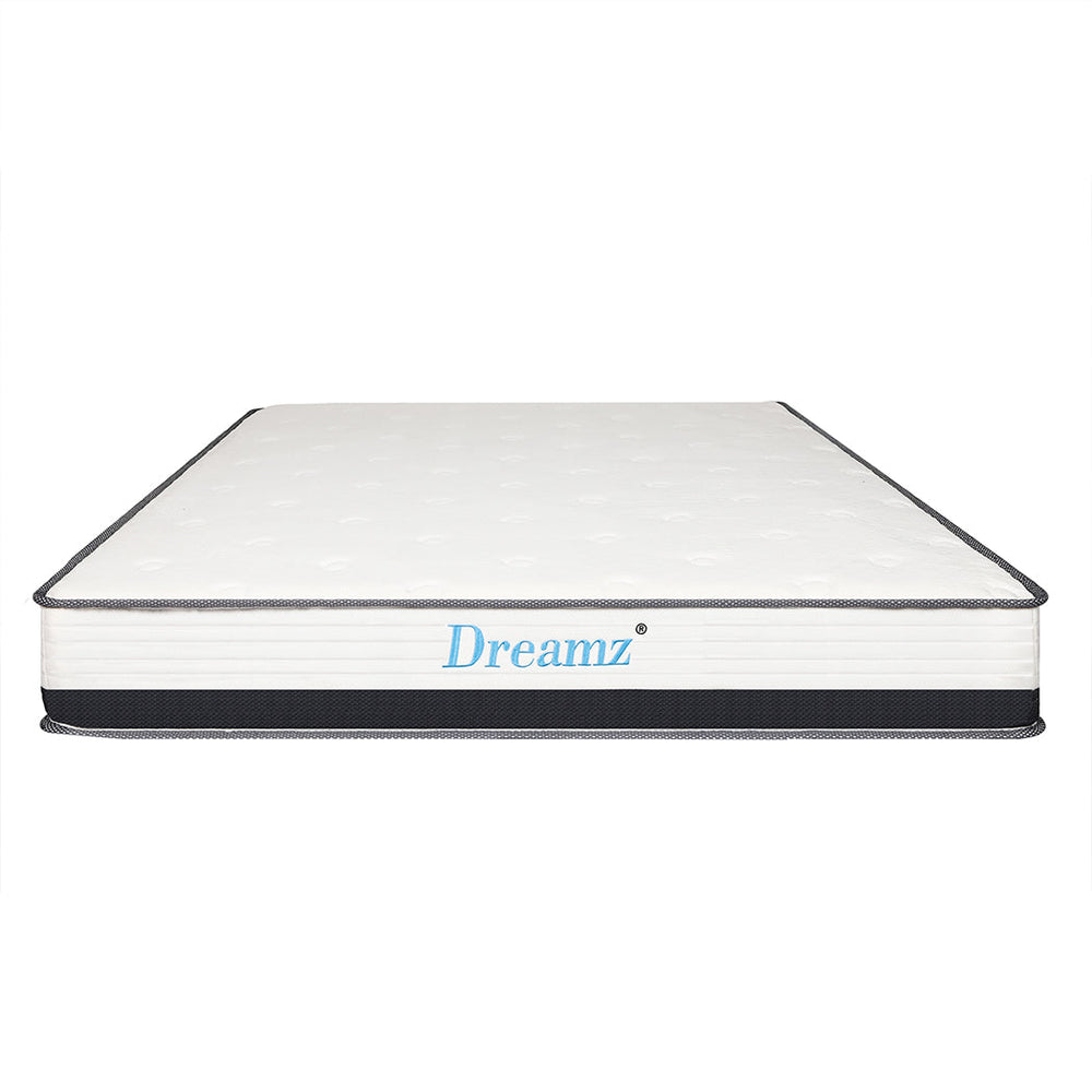 Dreamz Pocket Spring Mattress HD Foam Medium Firm Bedding Bed Top Double 21CM