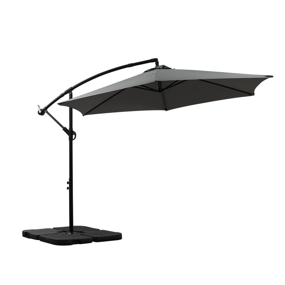 Mountview 3M Outdoor Umbrella Cantilever Base Stand Garden Patio Beach Umbrellas