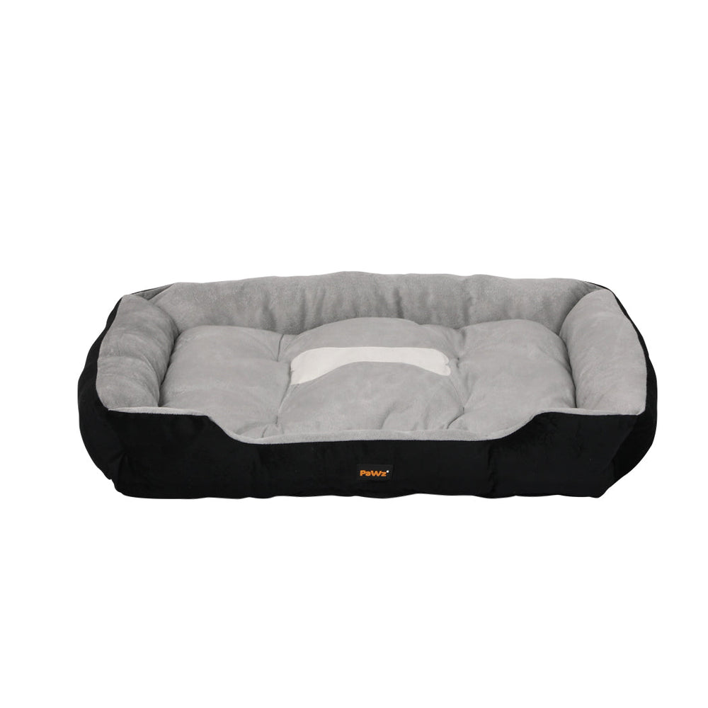 Pawz Pet Bed Dog Beds Bedding Mattress Mat Cushion Soft Pad Pads Mats L Black