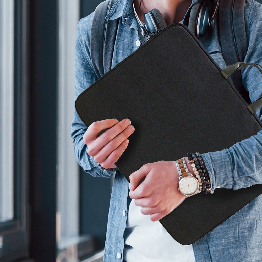 Water-Resistant Laptop Sleeve Bag Protector Cover Black