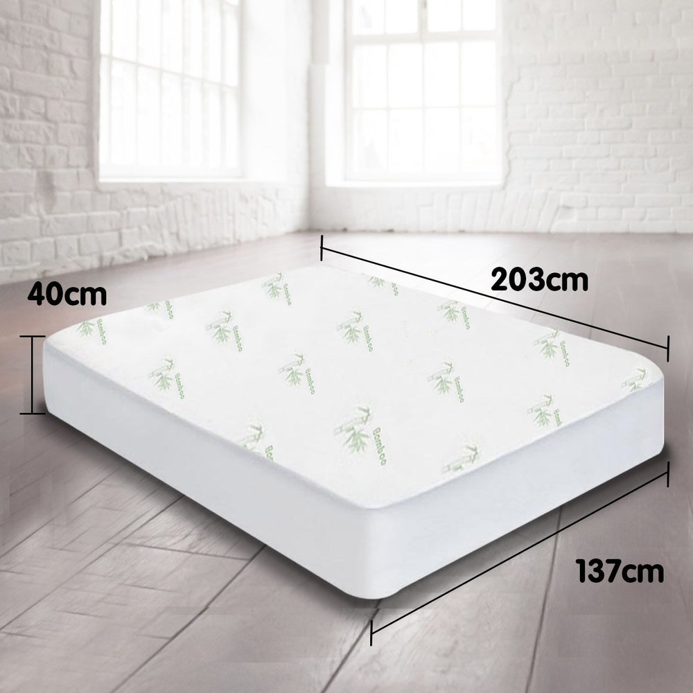 Laura Hill Fitted Bamboo Mattress Protector Queen