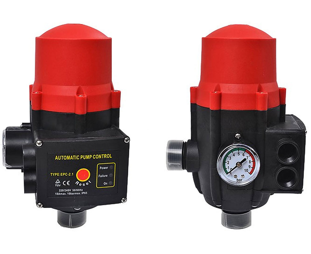 HydroActive Automatic Water Pump Pressure Switch Controller - Red