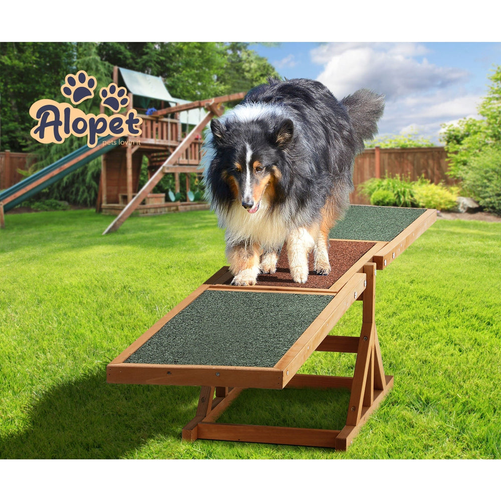 Alopet Dog Seesaw Pet Obedience Agility Training Puppy Sports Outdoor Play