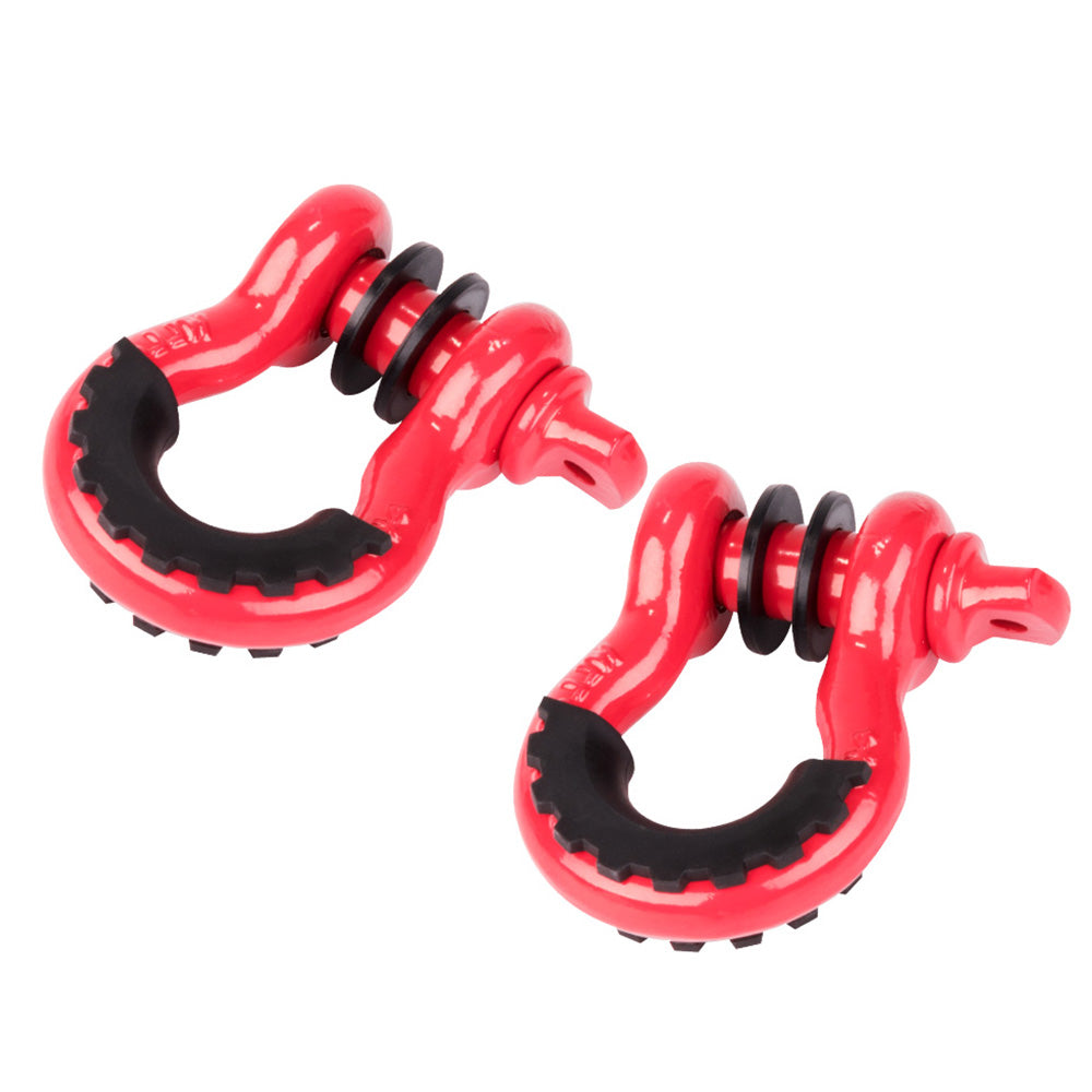 4.75T Bow Shackle WLL 4.75Ton Rated 20mm 4WD Recovery Tow Car Trailer 2PCS