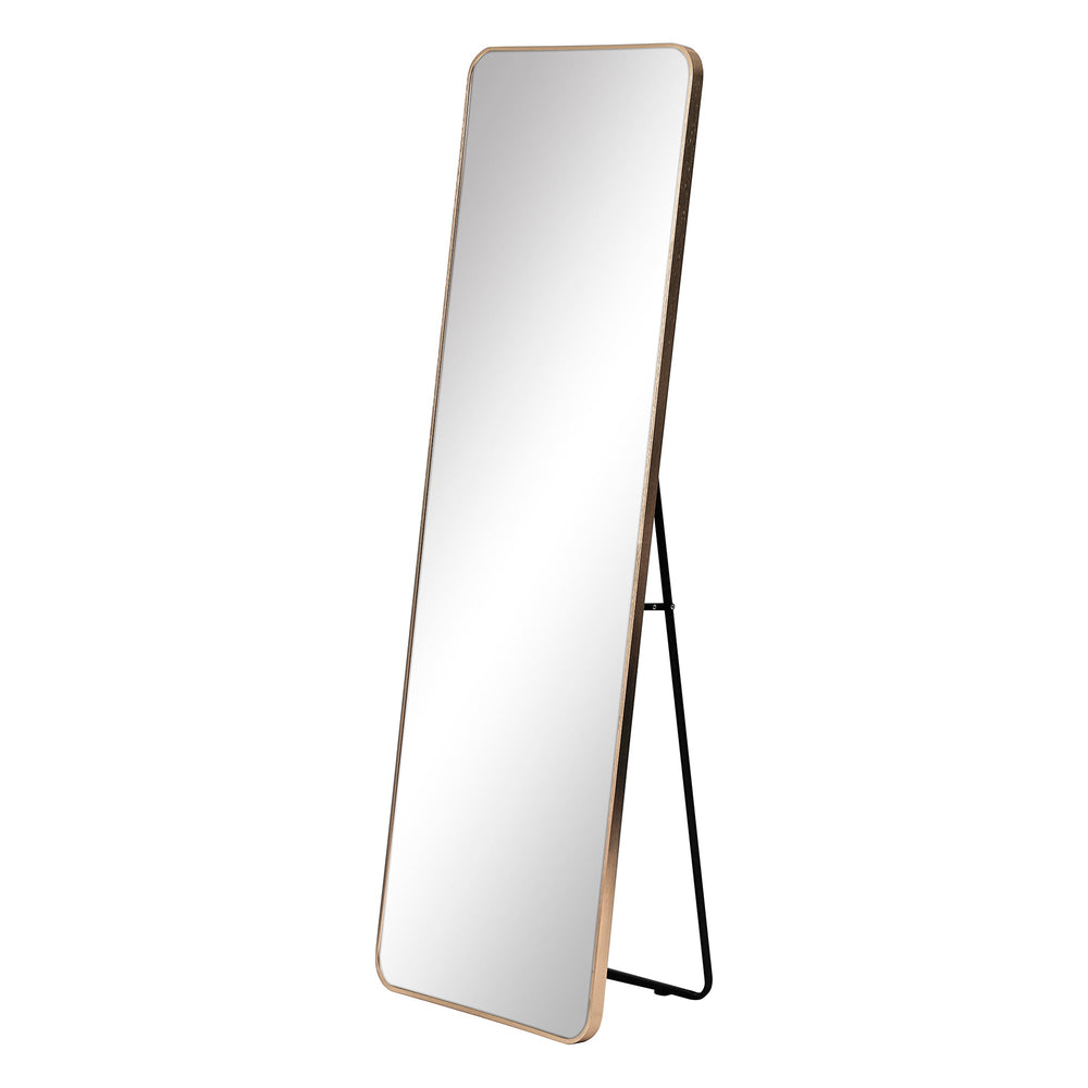 Marketlane 165cm Elle Standing Full Length Rectangle Mirror Gold