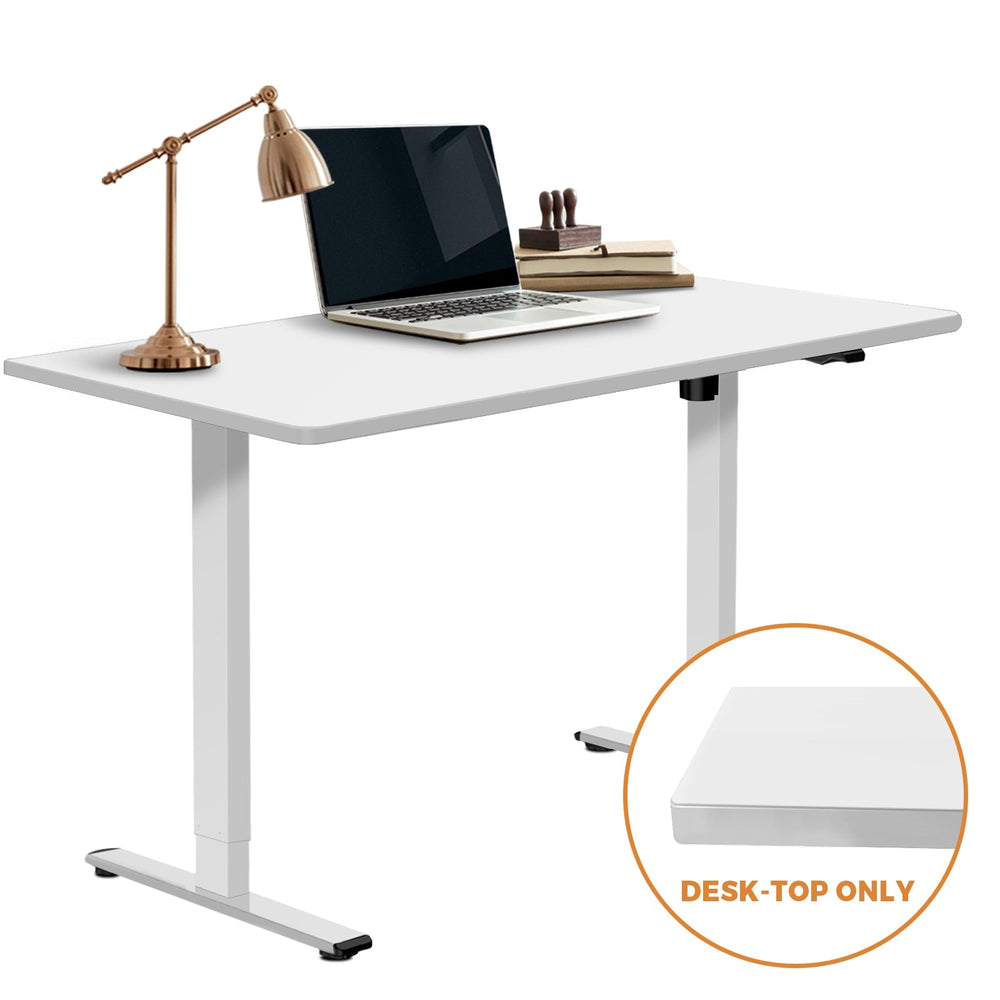 Oikiture Standing Desk Table Top Only For Office Computer Desk White 140cm
