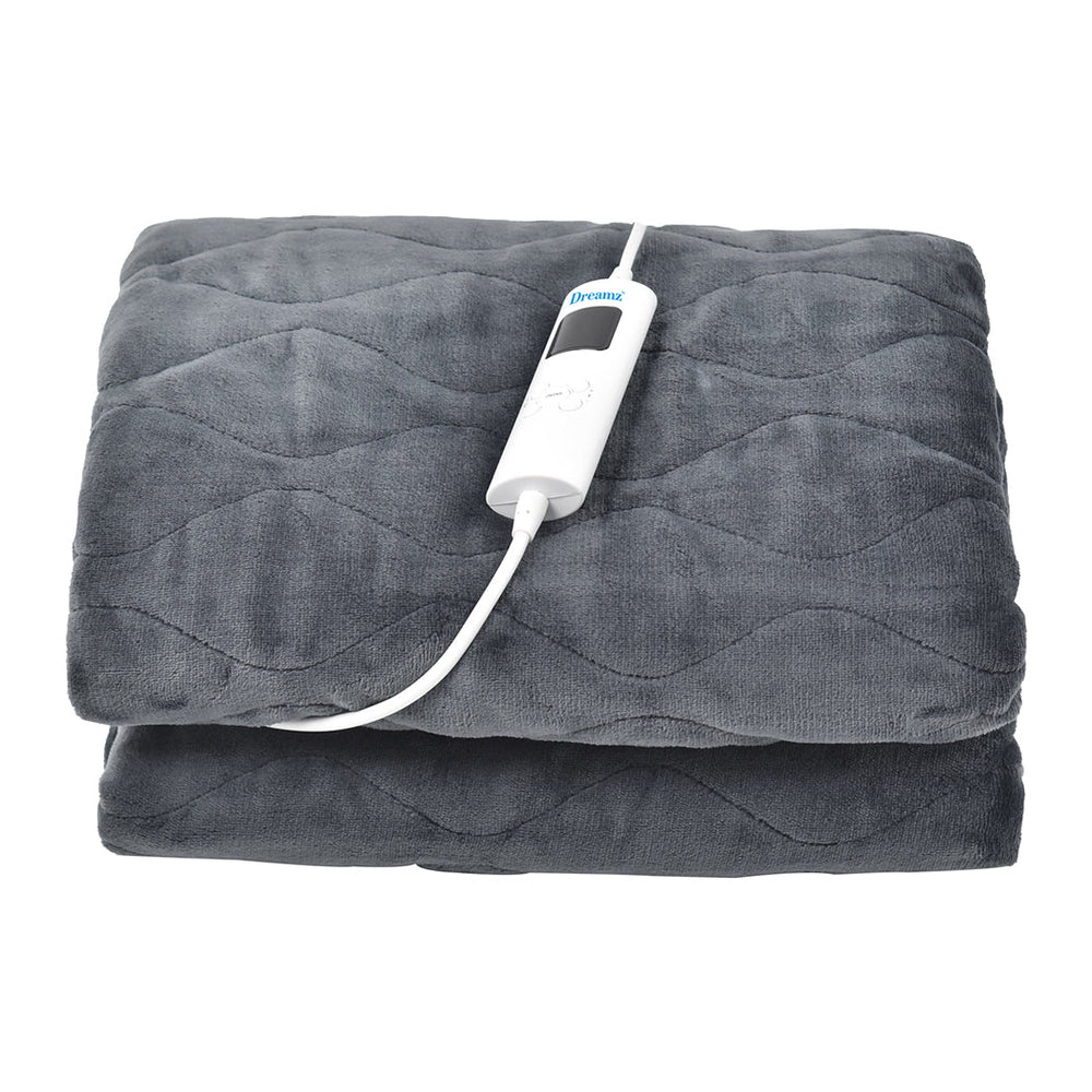 DreamZ Electric Throw Blanket Heated Rug Bedding Washable Warm Winter Snuggle