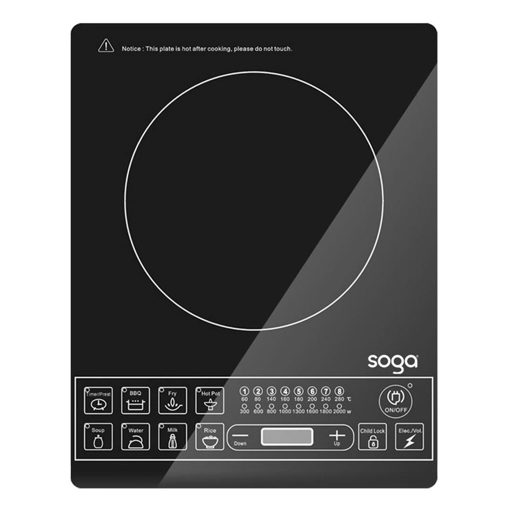 SOGA Cooktop Electric Smart Induction Cook Top Portable Kitchen Cooker Cookware